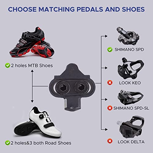 GAPVOS Bike Cleats, Durable Cycling Cleats, Bike Clips C