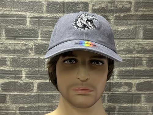 Image of Embroidered Animal Hat Gift for Men Women, Adjustable Baseball Cap | Animal Lover Collection, Casual Outdoor Wear, Breathable Cotton Fabric, Adjustable Buckle Closure