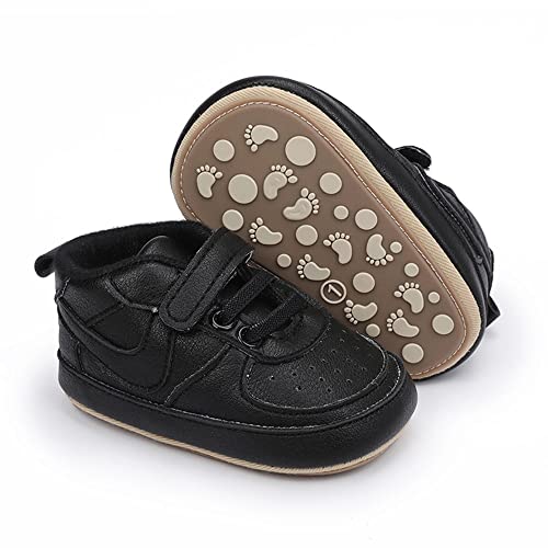 Image of Clowora Unsex Baby Shoes Boys Girls Infant Sneakers Non-Slip Soft Rubber Sole Toddler Crib First Walker Lightweight Shoes