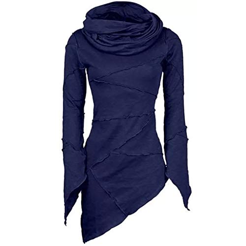 Sweat-Shirt Robe à Capuche Femme Manches Longues Casual Pull Tops Robe Automne Hiver T-Shirt Hauts avec Poches Décontractée Pas Cher Cover