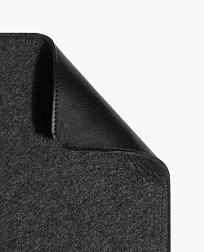 Image of DailyObjects Felt Desk Trio Bundle with Desk Mat|Coaster|Orb Mouse Pad - Limited Edition - Black