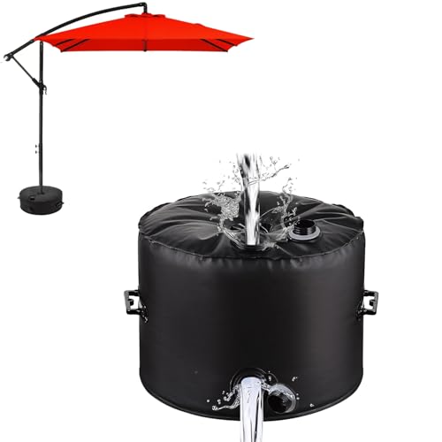 Image of Ompinda Parasols Base Weight Water Bag, Outdoor Umbrella Base Water Filled Bag(40L) with 2Pcs Carrying Handle for Parasol Umbrella Base