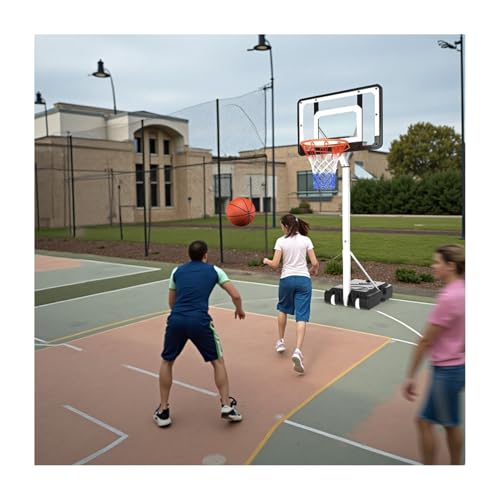 Aro De Baloncesto Portátil, Aro De Baloncesto Al Aire Libre, Tablero Trasero De 31,5'con Ruedas, para Jóvenes, Adolescentes, Adultos, Deportes