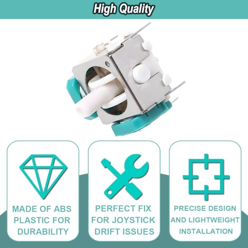 ZHUROUPU 8PCS Analog Joystick Replacement for Nintendo Gamecube Controller, para WaveBird 3D Rocker Handheld Stick ThumbSticks y Analog Stick Covers Accesorios para NGC - imagen 4