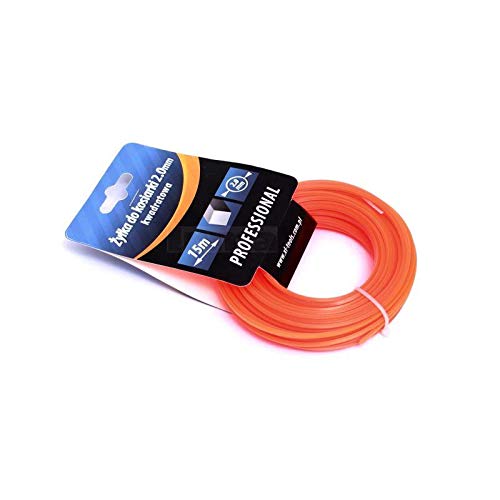 BSD Hilo para Cortabordes, Hilo para Desbrozadora - Cuadrado - 3.3mm / 15m