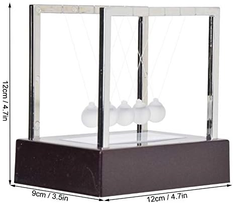 Led Light Up Newtons Cradle Balance Ball Kinetic Energy Multi Color Home Office Science Toy Home Decoration Art Work Birthday Gift