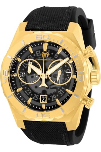 Technomarine Reef TM-519008 Reloj para Hombre - Impermeable - Analógico - Movimiento Cuarzo - Acero Inoxidable con Esfera Azul - 48mm
