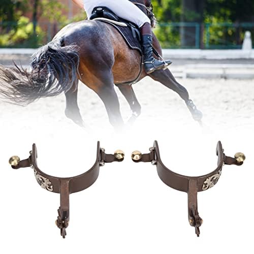 Esporas de Cavalo, 2 Unidades de Esporas de Caubói Ocidentais de Aço de Baixo Carbono Com Decoração