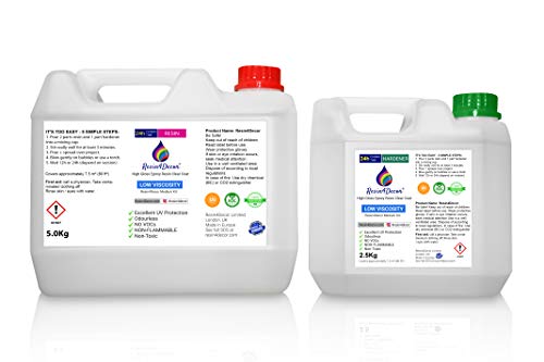 Resina epoxi de alta calidad una capa transparente Resin4Decor Art Resin 7,5kg