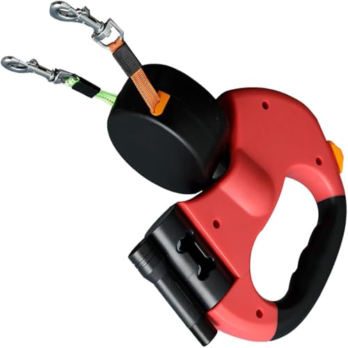 Double laisse rétractable pour chiens de petite taille, ceinture de marche pour la course, la...