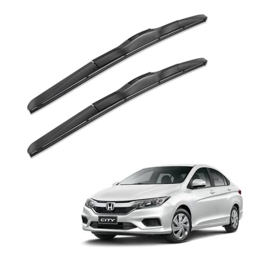 Image of Oshotto Frameless (O.E.M Type) Wiper Blades Compatible with Honda City Idtec 2014-2017 (24 inch / 14 inch)