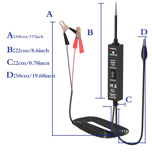 Herramienta eléctrica probadora de cables 6-24V para diagnóstico 5