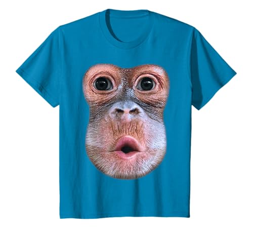 Singe drôle soufflant l'estomac, visage de singe soufflant l'estomac T-Shirt
