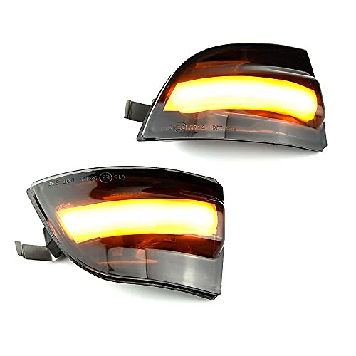 MKptopia 2 uds LED luz de señal de giro dinámica espejo retrovisor de coche indicador LED intermitente para FORD Focus 2 MK2 C-MAX Cover