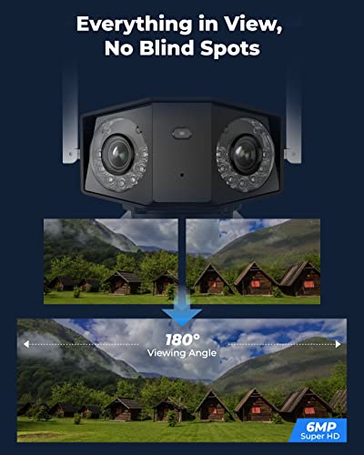 REOLINK 4K Dual Lens 4G LTE Cellular Security Camera Wireless Outdoor+64GB SD Card - Additional View