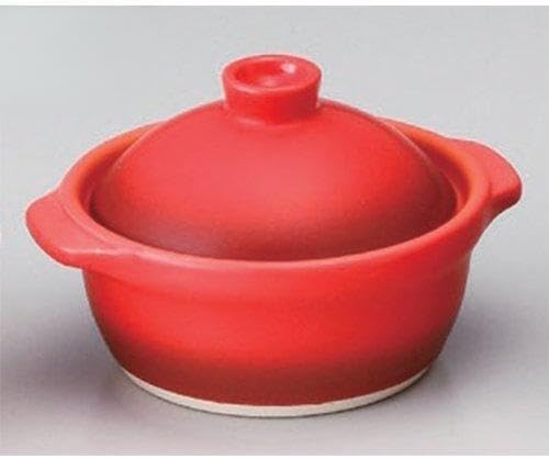 Set of 3 Heat Resistant Cooking Charger ba-nyakaudafondexyu 3 # # # # potohu Pot Red [15.7 x 13.5 x 10 cm (336cc] open fire heat 洋食 Charger...