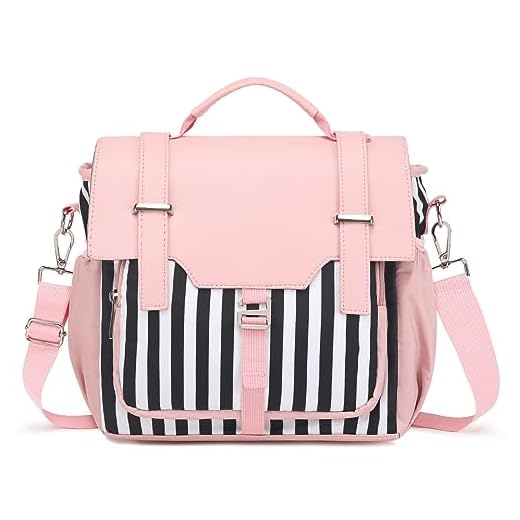 Scothen Lunch Bag for Women Work,Insulated Lunch Box,Large Lunch Tote Bag for Adult,Leakproof Tote Cooler Bag with Shoulder Strap,Reusable Lunch Purse Cute Lunch bag for Women Office Picnic Beach,Pink