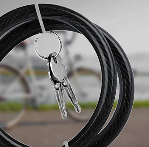 Image of Heavy Duty Cable Lock Anti Theft Lock for Multipurpose use for Bike, Cycle Lock, Helmet Lock