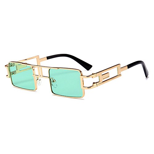 Image of mincl /Hip-Hop Square Metal Small Frame Clear Color Lens Sunglasses