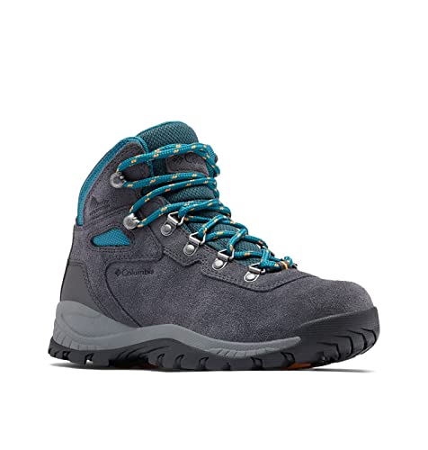 Columbia Women's Newton Ridge Plus Waterproof Amped, Shark/River Blue, 8 #TOP2