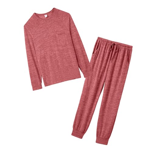 IFFEI Family Matching Pajamas Sets 2 Piece Lounge Set Long Sleeve Soft Loungewear Sleepwear Joggers with Pockets3