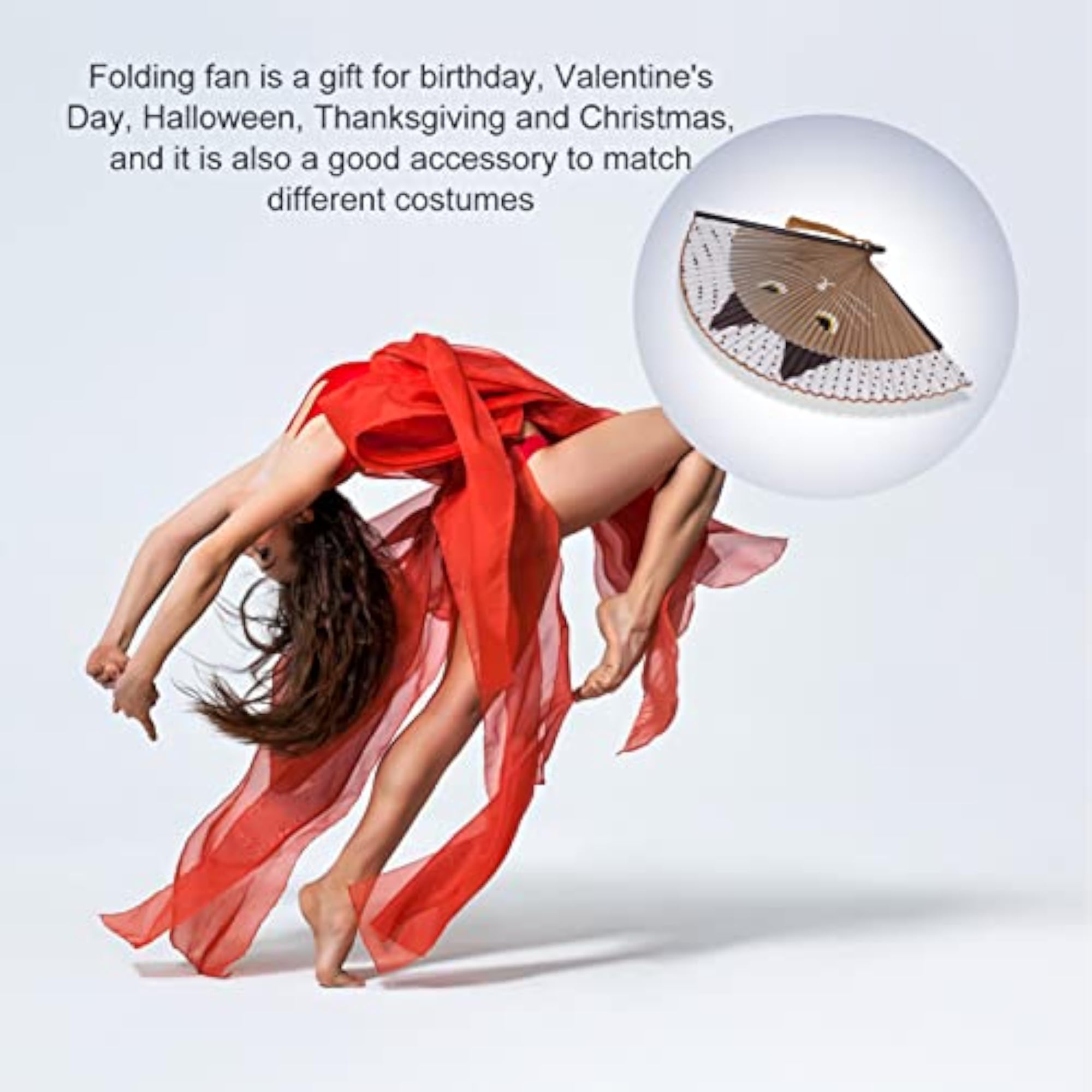 Attractive Decorative Folding Fan, Cat Pattern
