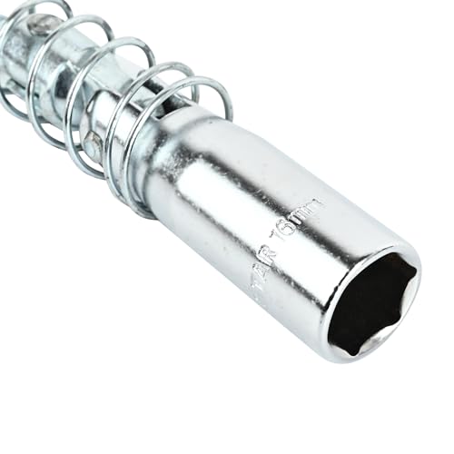 Image of 16mm T Handle Spark Plug Wrench (CE-60042) | Heavy-Duty Spark Plug Removal Tool | Steel Socket with Spring Grip | Ideal for Motorcycles, Scooters & Small Engines