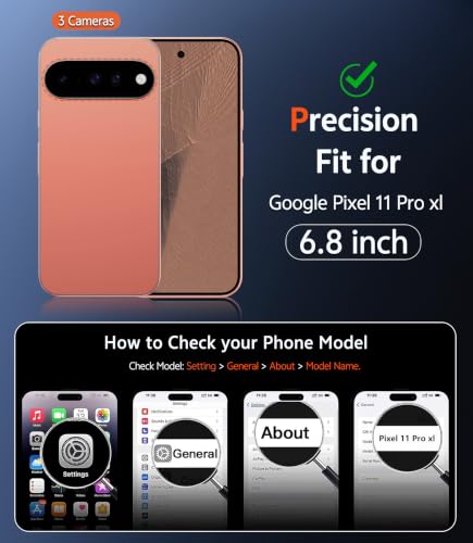 Image of FNTCASE for Google 11 Pro XL Case Matte Magnetic with Screen Protector | Compatible with Magsafe, Anti Yellowing Phone Cases, Slim, Rugged Shockproof Protective, Transparent Cell Cover
