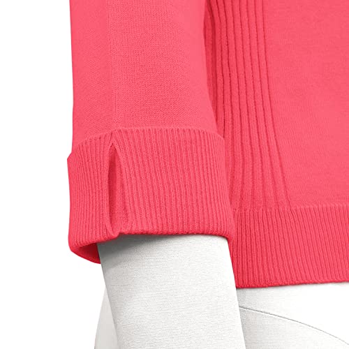 Image of YEMAK Women's Crop Cardigan Sweater - 3 /4 Sleeve Open Front Classic Basic Knit Bolero Cropped Soft Lightweight Knitted Top