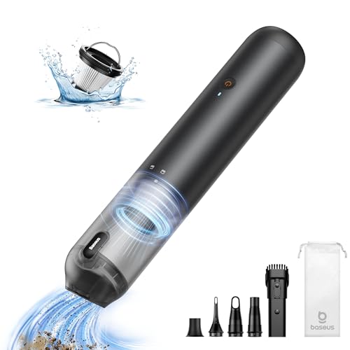 Baseus Car Vacuum Cleaner Portable Cordless, 12000PA Rechargeable Handheld Vacuum