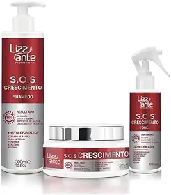 Kit Sos Crescimento Creme Capilar Antiqueda Lizz ante ORIGINAL