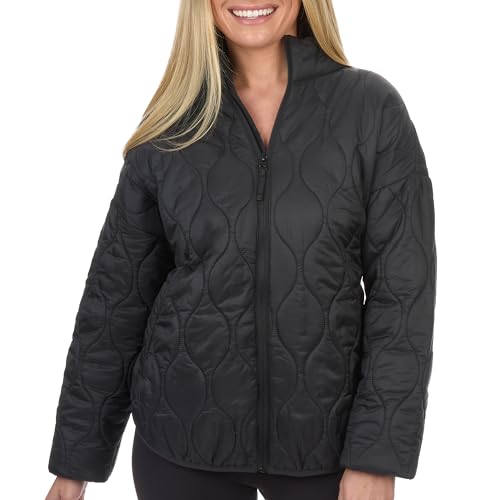 The American Outdoorsman Women's Onion Quilted Packable Full-Zip Lightweight Jacket