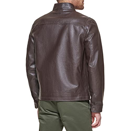 Image of DOCKERS Men's The Dylan Faux Leather Racer Jacket