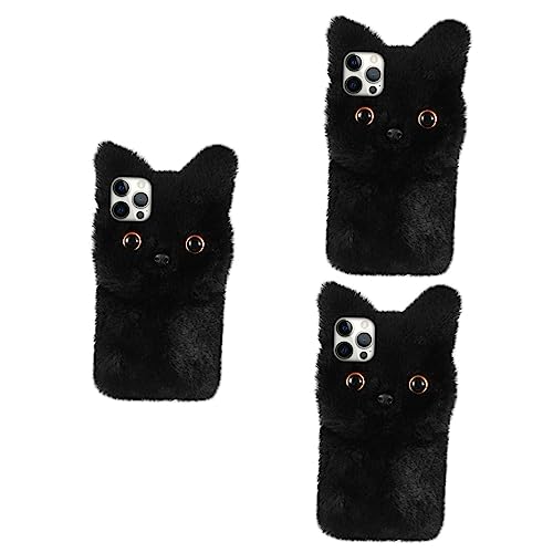 Coque de téléphone peluche jojofuny douce antichoc lot de 3 pièces