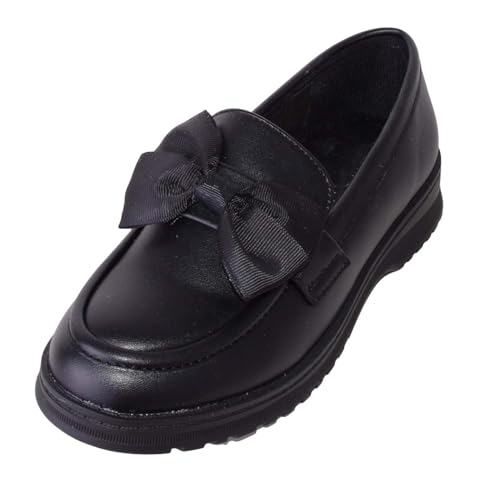 Chaussures d'école intelligentes Absolute Footwear résistantes avec nœud fille
