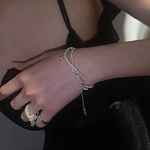 Bracelet de charme de perle double couche pour fête et soirée - 3