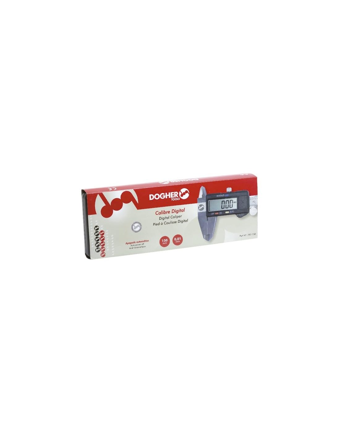 Dogher 797-150-Suwmiarka cyfrowa ze stali nierdzewnej 150 mm 0,01 mm