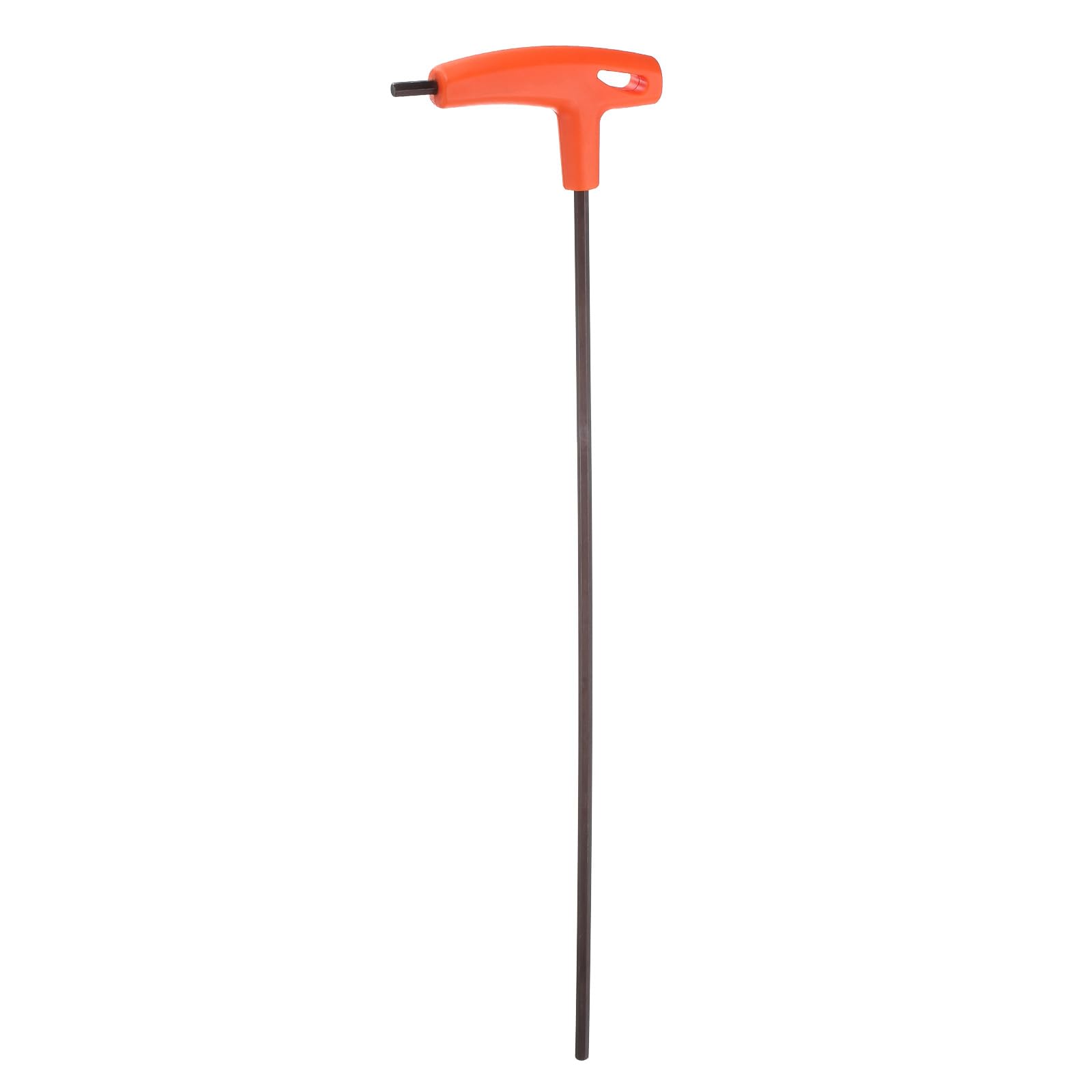 QUARKZMAN Llave Hexagonal con Mango en T de 5 mm de Acero al Cromo Vanadio Métrica con Brazo Extra Largo, Llave de Tubo Interior con Mango en T de Mantenimiento Automotriz, Naranja