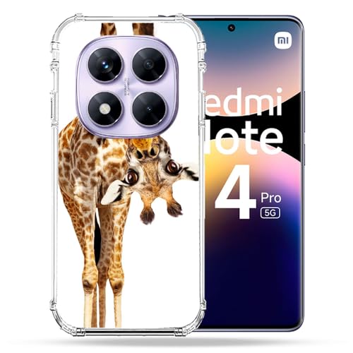 Coque Xiaomi Redmi Note 14 Pro 5G antichoc silicone girafe