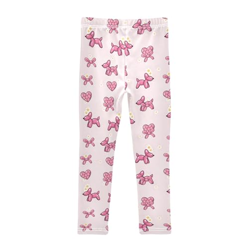senya Girls Printed Leggings Yoga Pants Balloon Daisy Dog Pattern for Kids in 4t to 10 Years, 4T2