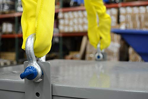 Manilha de arco TEMCo 1/5.1 cm x 2 Ton D com braçadeira de pino de parafuso (elevação/reboque/off-ro