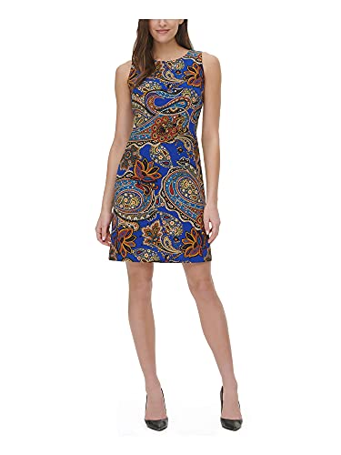 Tommy Hilfiger Women's Paisley Jersey Aline Dress majorelle blue multi 2