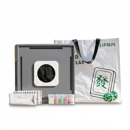 Mesa Mecánica Mahjong Portátil con Dispensador - 144 Mini Fichas miniatura 1