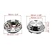X AUTOHAUX 4pcs Silver Tone 68mm 6 Clips Car Wheel Tyre Center Hub Caps Cover Protector with Badge Sticker Universal Plastic Replacement
