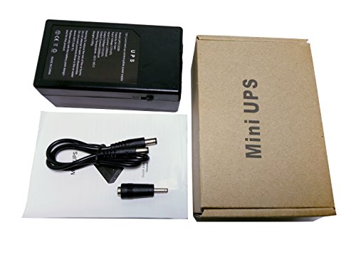 DC Input 12V 2A 12000maH 44.4W Mini UPS Uninterruptible Power System for DVR, CCTV Camera, Router and ADSL