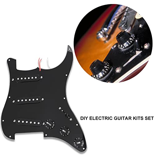 AOWINHIT 1 Set Electric Guitar DIY Kit Premium Materials Build Your Own Guitar for Music Enthusiasts, Guitar Project Kit Guitar Accessories Kit DIY Guitar Accessories