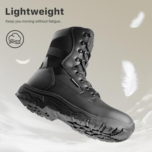 Image of FREE SOLDIER Women's Tactical Boots 8 Inches Lightweight Combat Boot Durable Military Work Outdoors Boots Desert Boot for Women