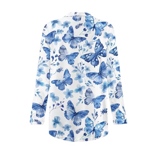 Image of Cardigan Sweaters for Women Long Sleeve Cardigan Soft Drape Open Front Fall Dusters V-Neck Jackets Dressy Loose Coat
