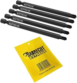 5 x SabreCut SCPTR100 Tri Wing TriWing Security Screwdriver Bits Tip Sizes 0 1 2 3 4 x 100mm (Length)