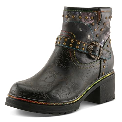 L'Artiste by Spring Step Women's Branchout Black Multi 9 Medium